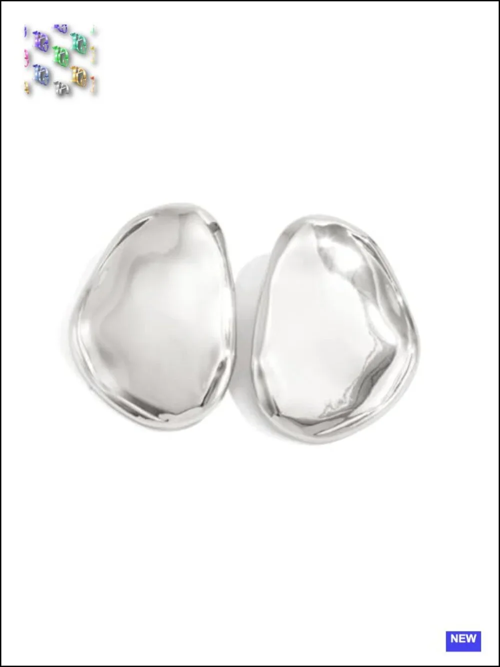 Chunky Gold Geometric Drop Earrings for Women Large Statement Earrings
